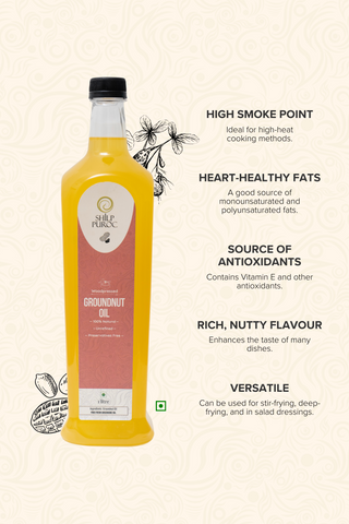 Wood-pressed Groundnut Oil